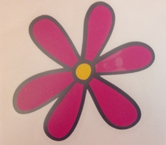 Adhesivo Flor, Margarita