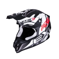 Casco Cross Scorpion VX-16 Air Albion Negro Mate/Bl