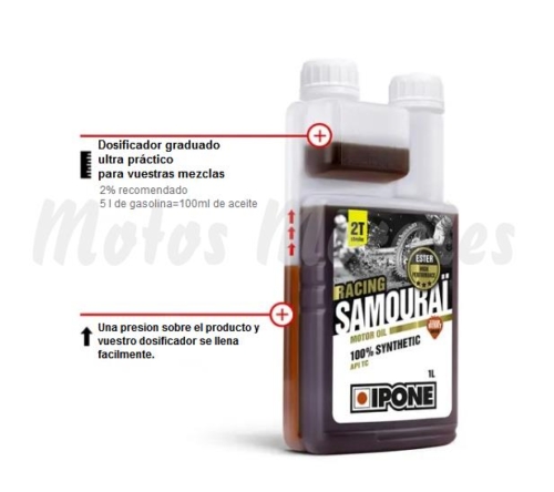 Samouraï Racing dosificador instrucciones