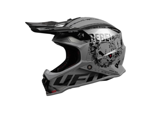Casco Cross Infantil Ufo Cromo